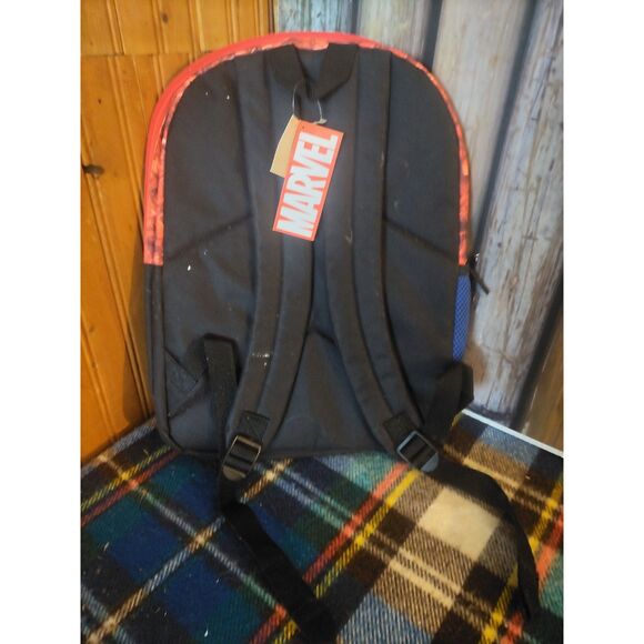 Marvel Avengers Backpack With 2 zipper Compartments & Side Pocket Bottle Holder - Picture 2 of 2